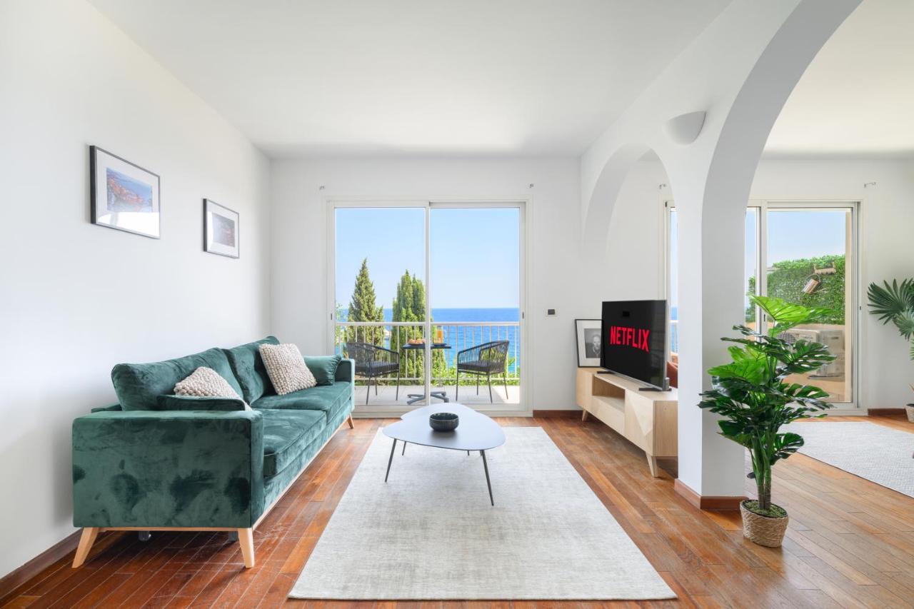 Proche Monaco, Vue Mer Et Acces A La Plage Saint-Antoine  Exterior photo